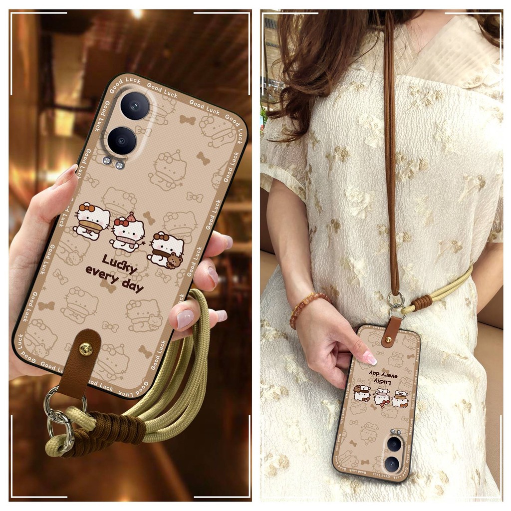 Graffiti Soft Case เคสโทรศัพท์สําหรับ OPPO K12X/1+Nord CE4Lite Dirt-proof สร้อยคอกันกระแทกซิลิโคนกัน