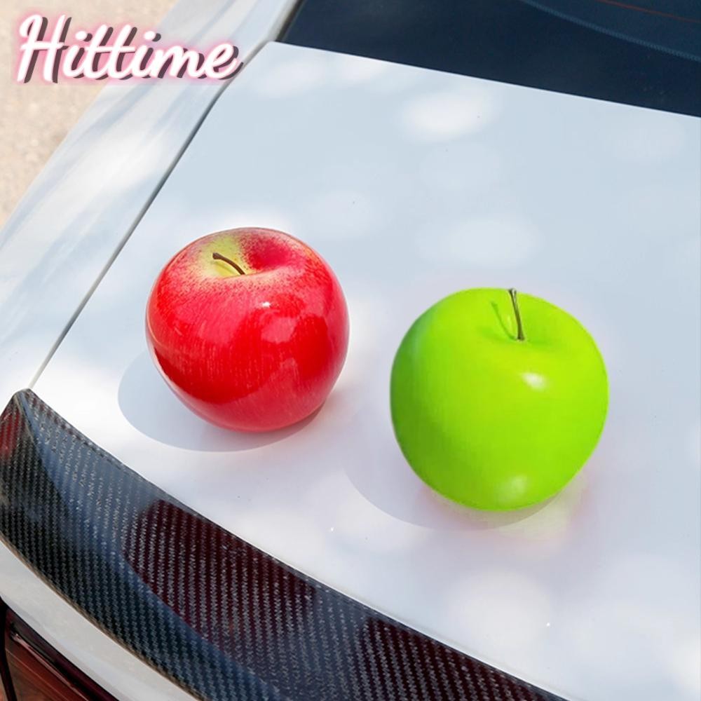 HITTIME ตกแต่งรถจําลองผลไม้คริสต์มาส Themed Dashboard เครื่องประดับด้านหลังสําหรับรถยนต์ E-Bikes ภาย