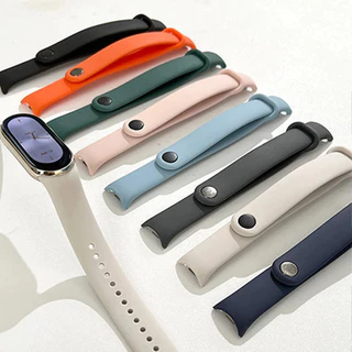 สายซิลิโคน for Xiaomi Miband 10/9/8 สร้อยข้อมือสายนุ่ม for Smartwatch Mi Band 8 สายรัดกีฬากันน้ําแบบนิ่ม