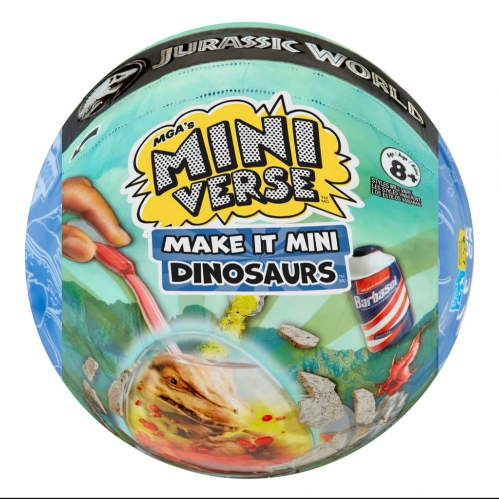 Original Miniverse Jurassic World ไดโนเสาร์ Blind Ball DIY Fossil Excavation Kit ของเล่นเพื่อการศึกษ