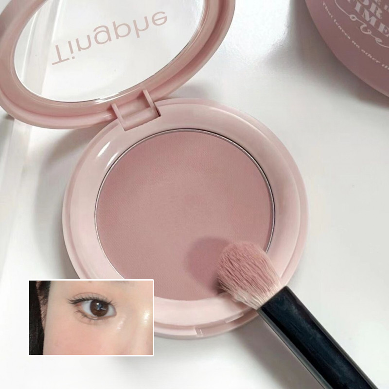 TINGPHE บลัชออน สีเทา สีชมพู ความอิ่มตัวต่ำ ติดทนนาน นุ่ม หมอก แมตต์ นู้ด บลัชออน