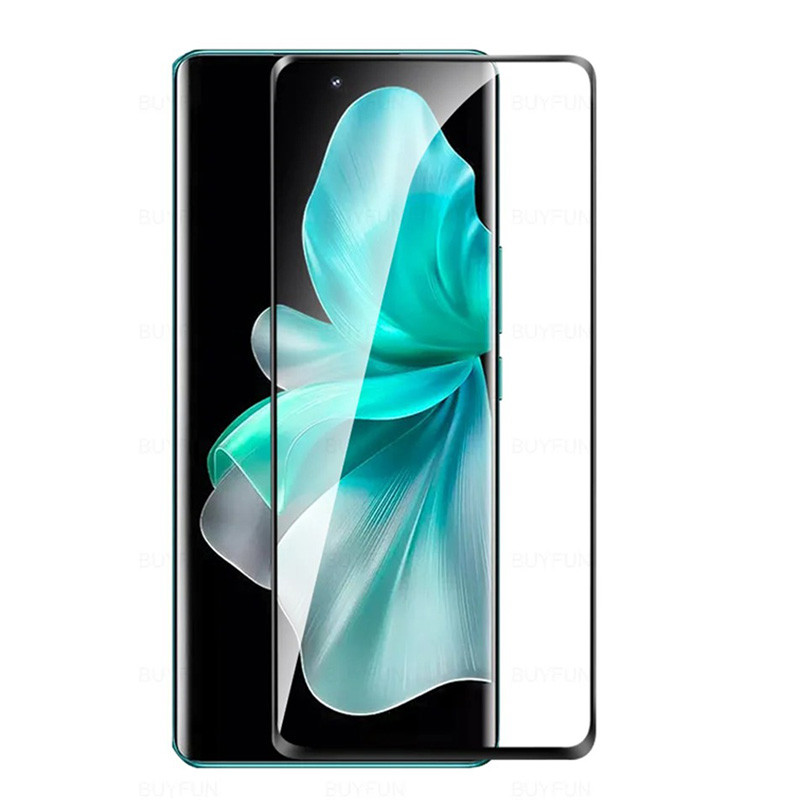 สําหรับ Vivo V30 V30e V29 V27 V25 Pro กระจกนิรภัยเต็มรูปแบบโค้ง HD 9H ป้องกันหน้าจอ