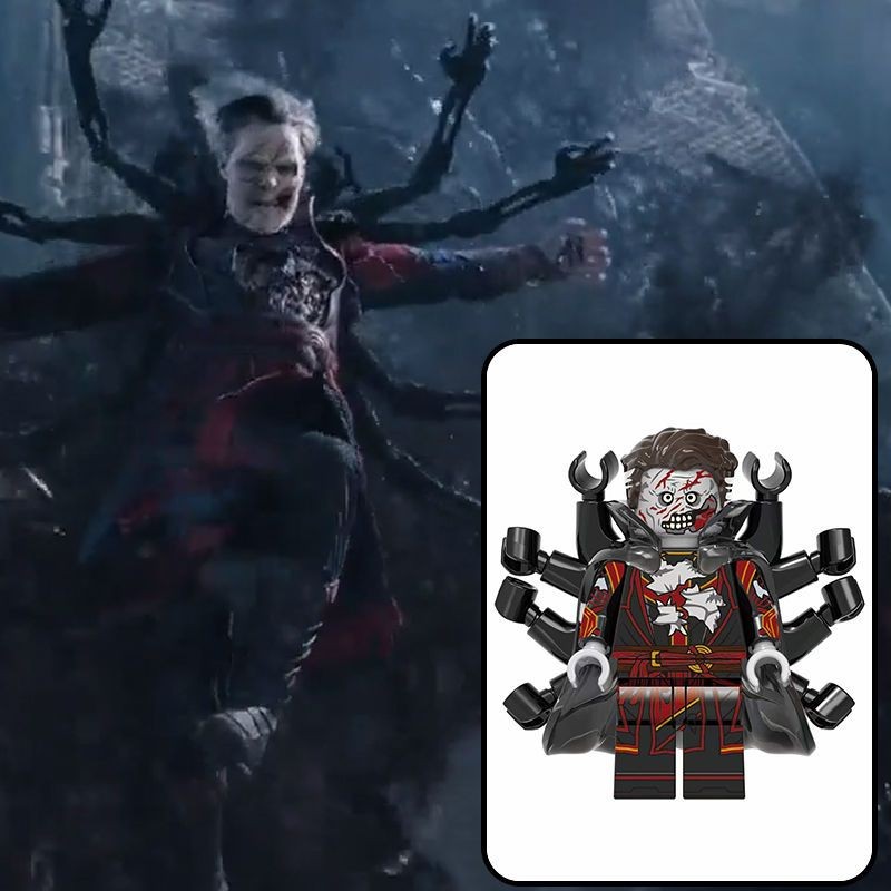 Dark Death Zombies หมอแปลก 2 Minifigures เข้ากันได้กับ Lego Crazy Multiverse Marvel Figures ของเล่น 