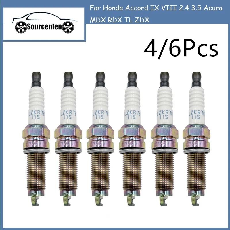 หัวเทียนอิริเดียม ILZKR7B11S 5787 Fit สําหรับ Honda Accord IX VIII 2.4 3.5 Acura MDX RDX TL ZDX ILZK