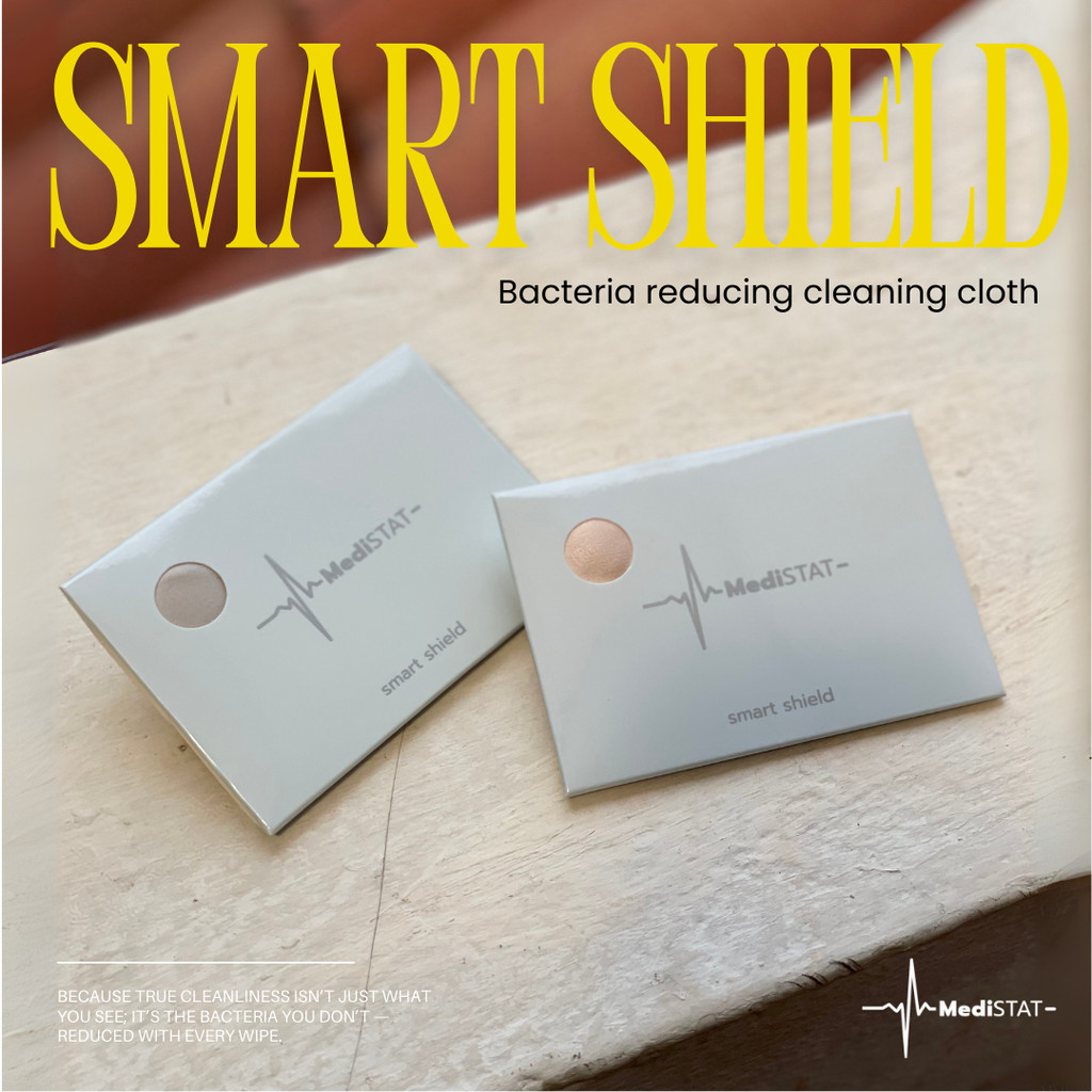 [พร้อมส่ง] MediSTAT Smart Shield™ ผ้าไมโครไฟเบอร์ช่วยลดการสะสมของแบคทีเรีย ผ้าเช็ดแว่น