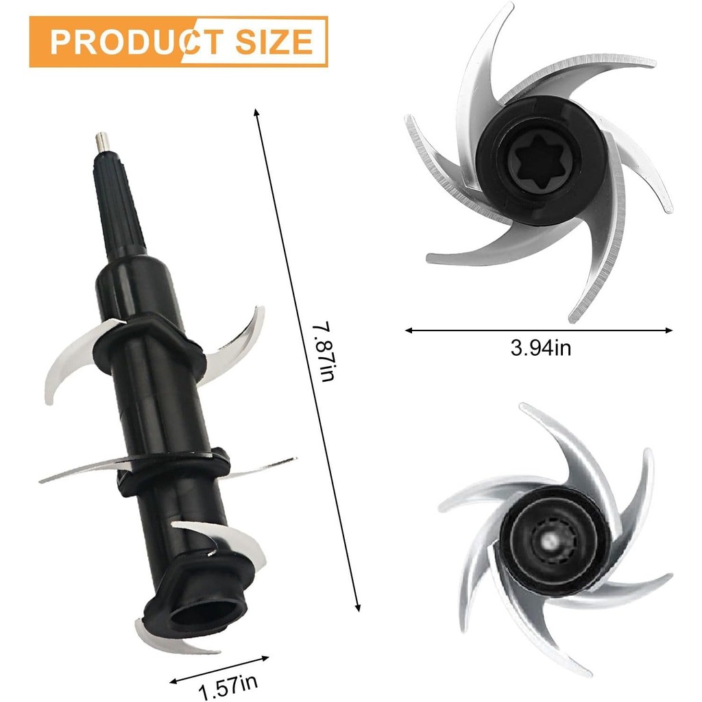 เครื่องปั่น 6 ใบมีดสําหรับ Ninja, ใช้งานร่วมกับ Ninja 72 ออนซ์เหยือก 1100W 1200W 1500W, BL500 BL610 