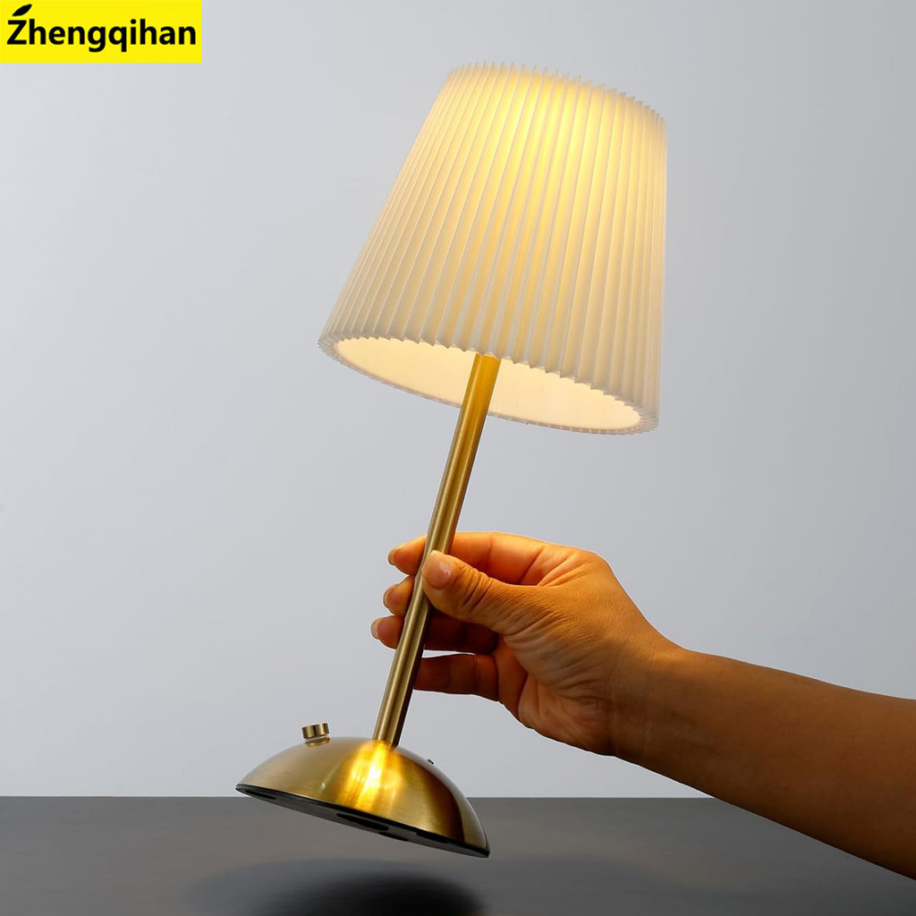 โคมไฟตั้งโต๊ะ LED Wireless Touch Night Light โคมไฟตั้งโต๊ะแบบชาร์จไฟได้สําหรับร้านอาหารตกแต่งห้องนอน