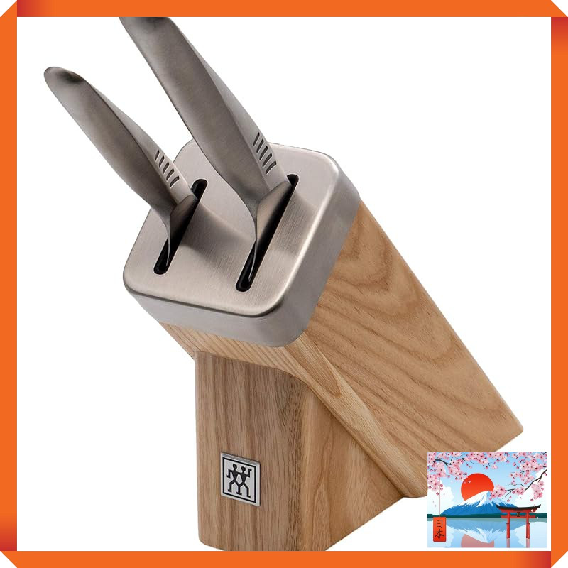 Zwilling J.A. Henckels Japan "Twin Fin 2 Self-Sharpening Knife Block Set" Knife Sharpener Whetstone [Official Japanese Product] 30910-003