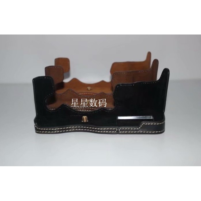 เหมาะสําหรับกระเป๋ากล้อง Fuji Micro Single XH1 xh1 ฐานซองหนัง Hollow Half Case แบตเตอรี่แบบถอดได้เคส