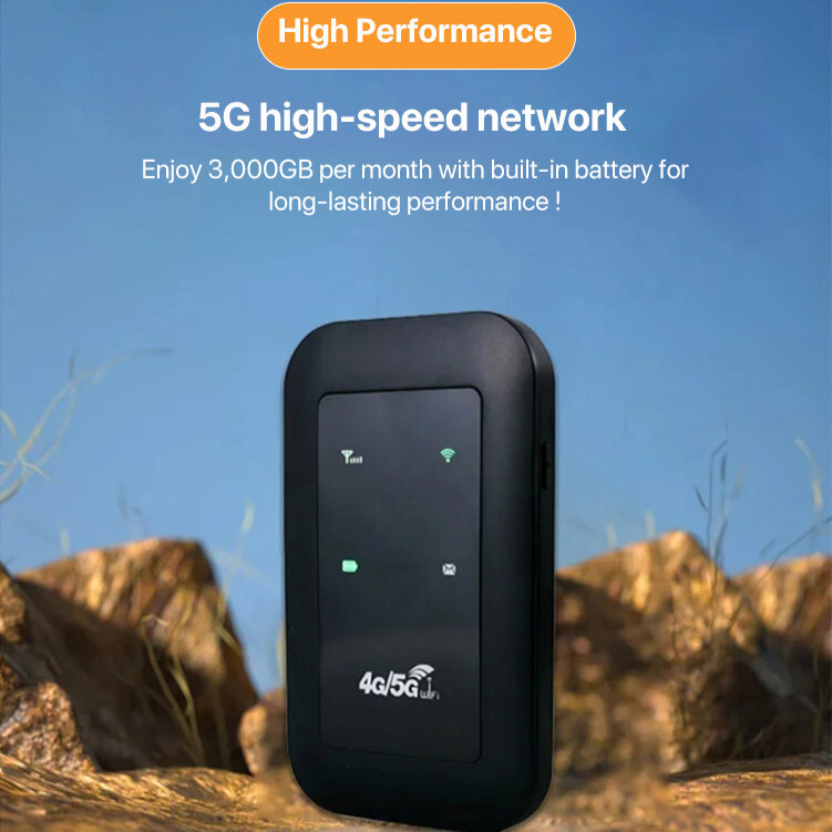 ต้นฉบับ5G แบบพกพา Wifi Mobile Mini Router ซิมการ์ด Powerbank TypeC Pocket Modem