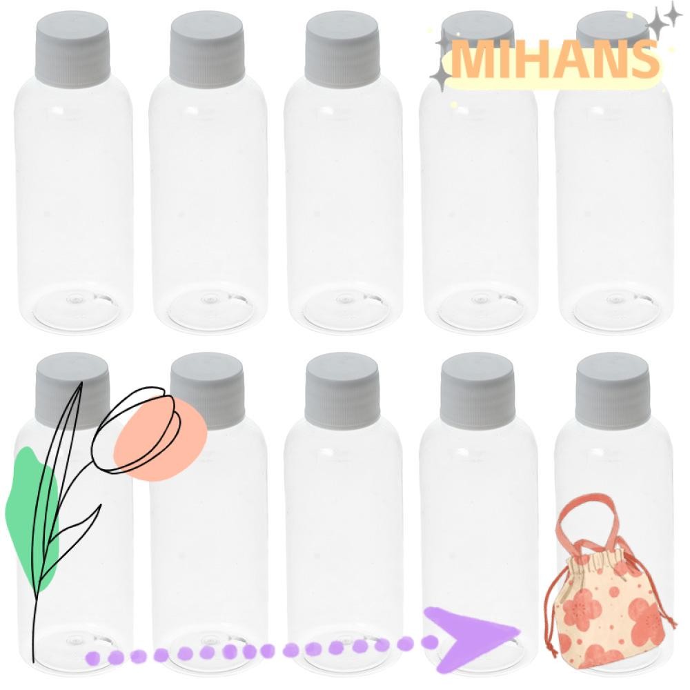 Mih 10 ชิ้น Ginger Shot ขวด Freezable 60ml พร้อมหมวก Wellness Juice Shot ขวดรีฟิล