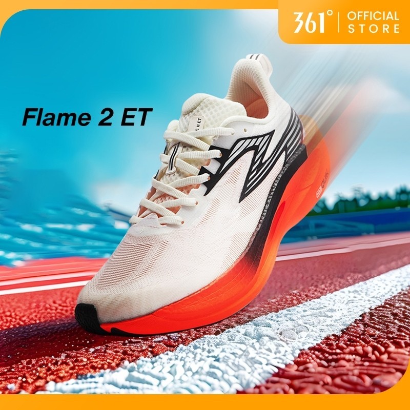 361 Degrees Flame 2 Et รองเท้าวิ่งShock-Absorbing สำหรับผู้ชายและผู้หญิง สวมใส่ได้ทั้งวิ่งและการออกก