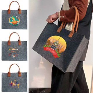 กระเป๋าถือผ้ากำมะหยี่ ขนาดใหญ่ น้ำหนักเบา สไตล์ทันสมัย ใช้งา…