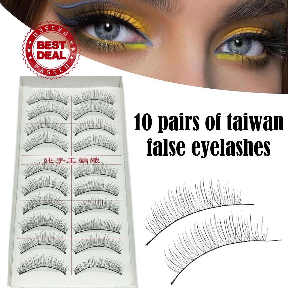 ไต้หวันขนตาปลอมขนตาทําด้วยมือธรรมชาติ216/217/218หนาเหลาK2a9