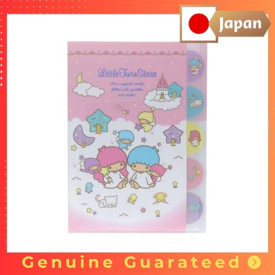 【Direct from Japan】 Sun-Star Stationery Sanrio Characters Goods Clear File A4 Size Little Twin Stars