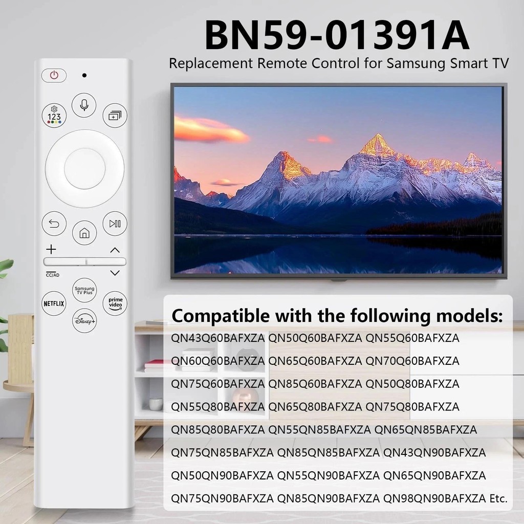 BN1391209-A พลังงานแสงอาทิตย์เสียงระยะไกลสําหรับ Samsung Frame TV Remote, Bluetooth