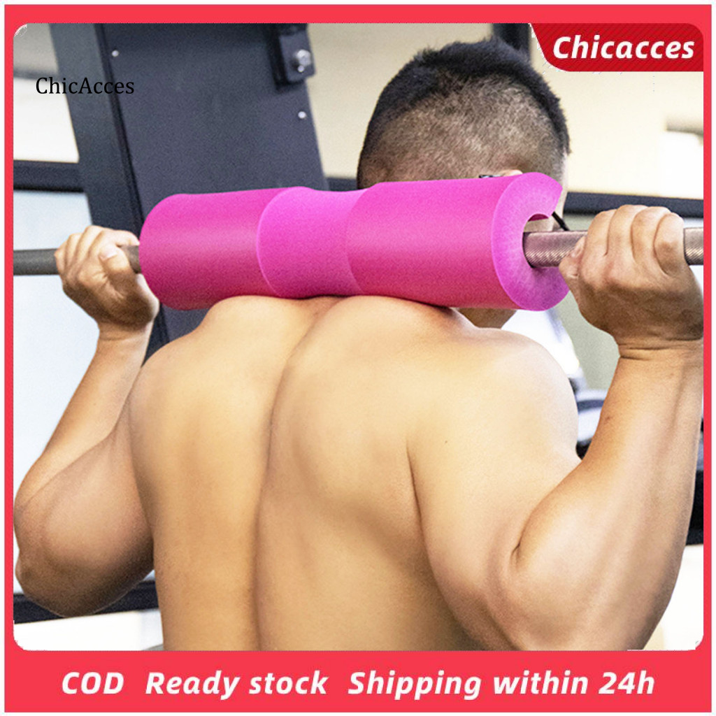 <ChicAcces>Nbr Foam Barbell Pad Curved Design Barbell Pad สบาย Barbell Squat Pad สําหรับ Thrusts และ