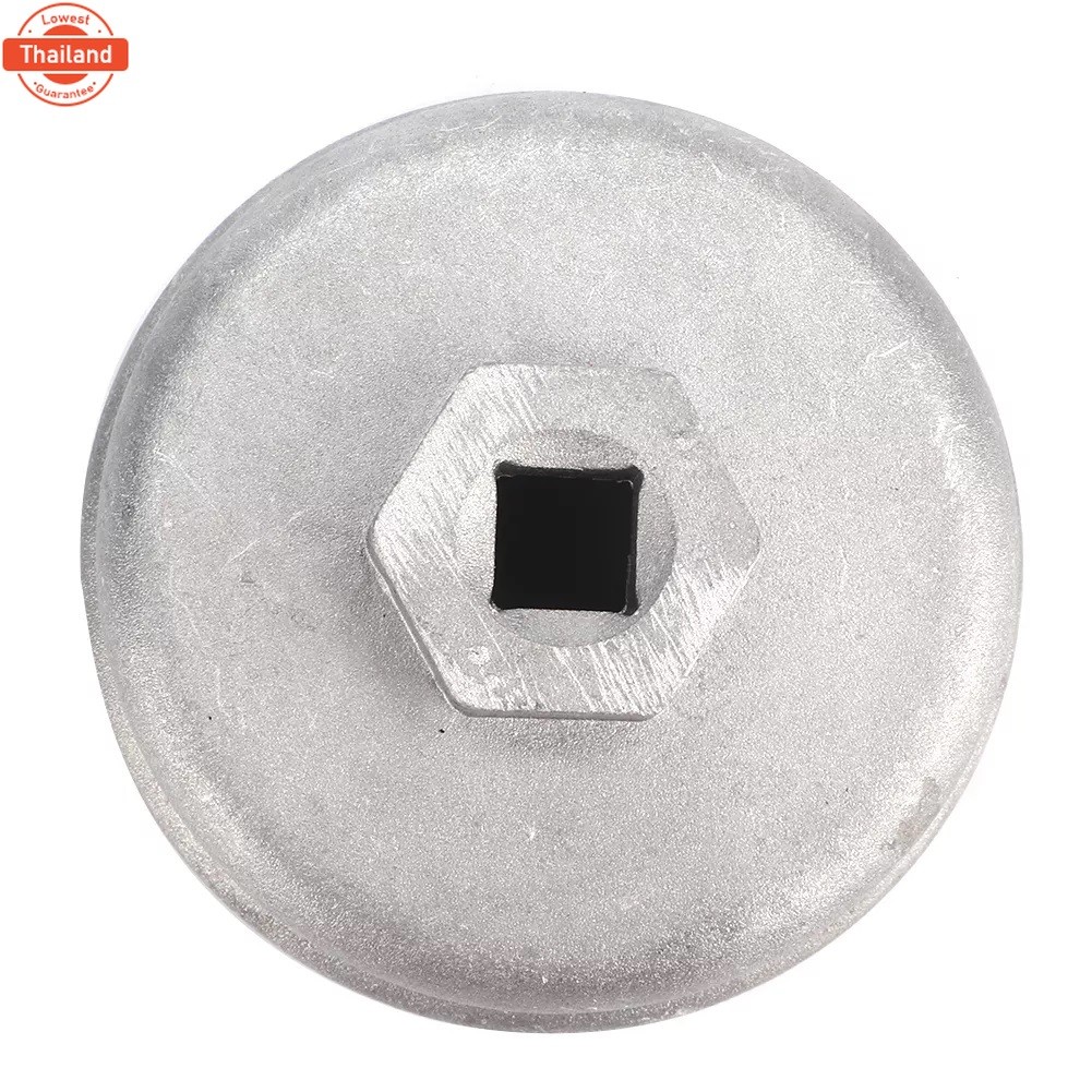SKU-G045 ฝาถอดกรองน้ำมันเครื่องอะลูมิเนียม สำหรักรองกระดาษขนาด 64.5 มม.14เหลี่ยมสำหรัTOYOTA ใช้กัด้า