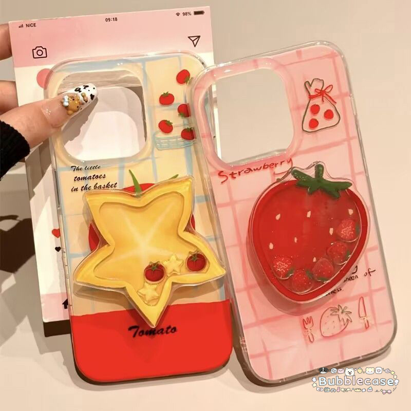 เคส Redmi 14C 12 13C 10C 9C A1 10A 9C NFC A2 9A Note 14 12 11 13 10 8 Pro Plus สตรอเบอร์รี่มะเขือเทศปกใหม่ IMD