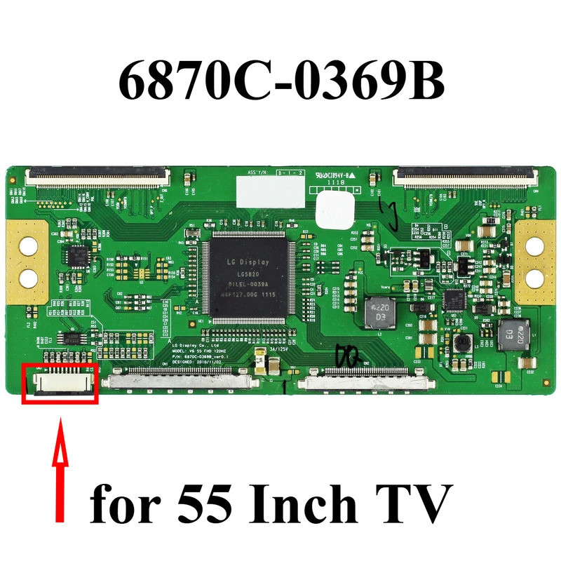 6870C-0369B 6871L-2627B 6871L-2627C 6871L-2430H 6871L-2762A 6871L-2627E T-con logic board 55TL515U L