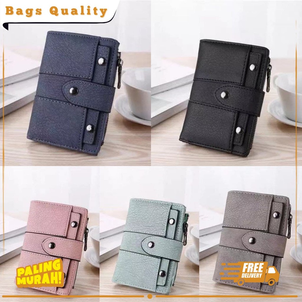 PINKA MA133 กระเป๋าสตางค์ผู้หญิงนําเข้าเกาหลี FOLDING FASHION ใหม่ PREMIUM ORIGINAL QC028 WA031P3