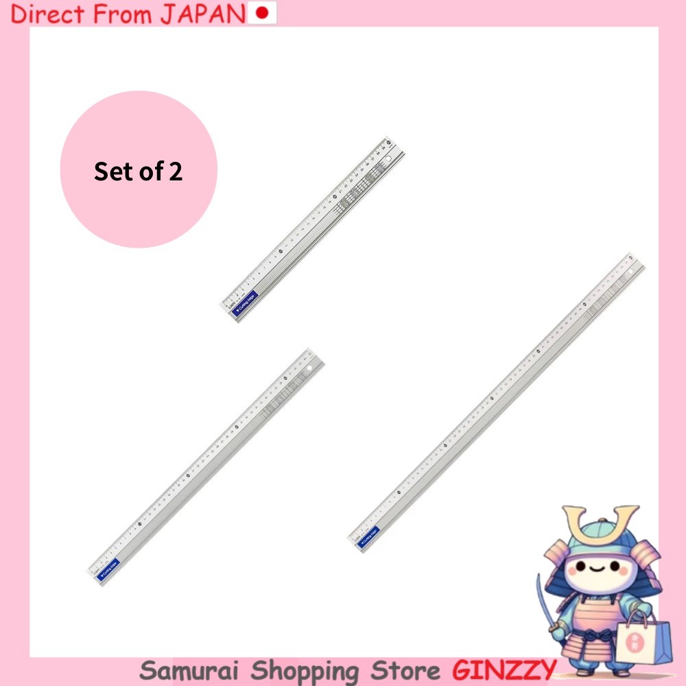 [ชุด 2 ชิ้น] ไลน์ออฟฟิศ คัตติ้งรูเลอร์ 30ซม. 45ซม. 60ซม. Japan stationery