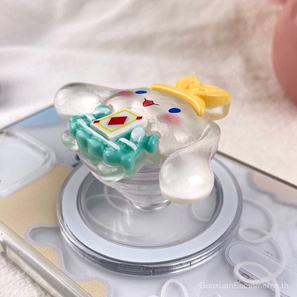 Sanrio ที่วางโทรศัพท์แม่เหล็กสามมิติ Melody magsafe Kuromi KT แมวถุงลมนิรภัยที่วางแบบพับเก็บได้เรซิน 3D ที่วางโทรศัพท์มือถือ - รูปที่ 7