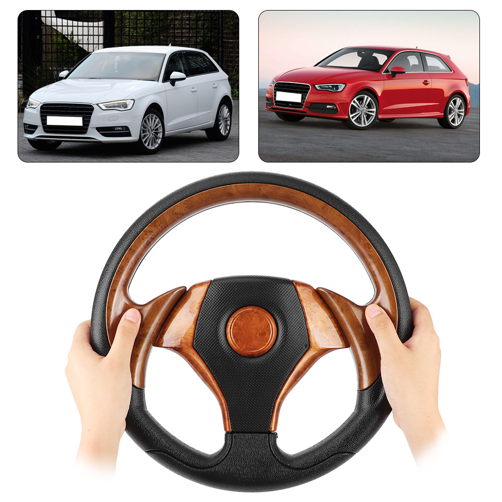 Nea-vn 320 มม.พวงมาลัยสากล 6 Bolt ประเภทเลียนแบบรถแข่งรถยนต์ดัดแปลง