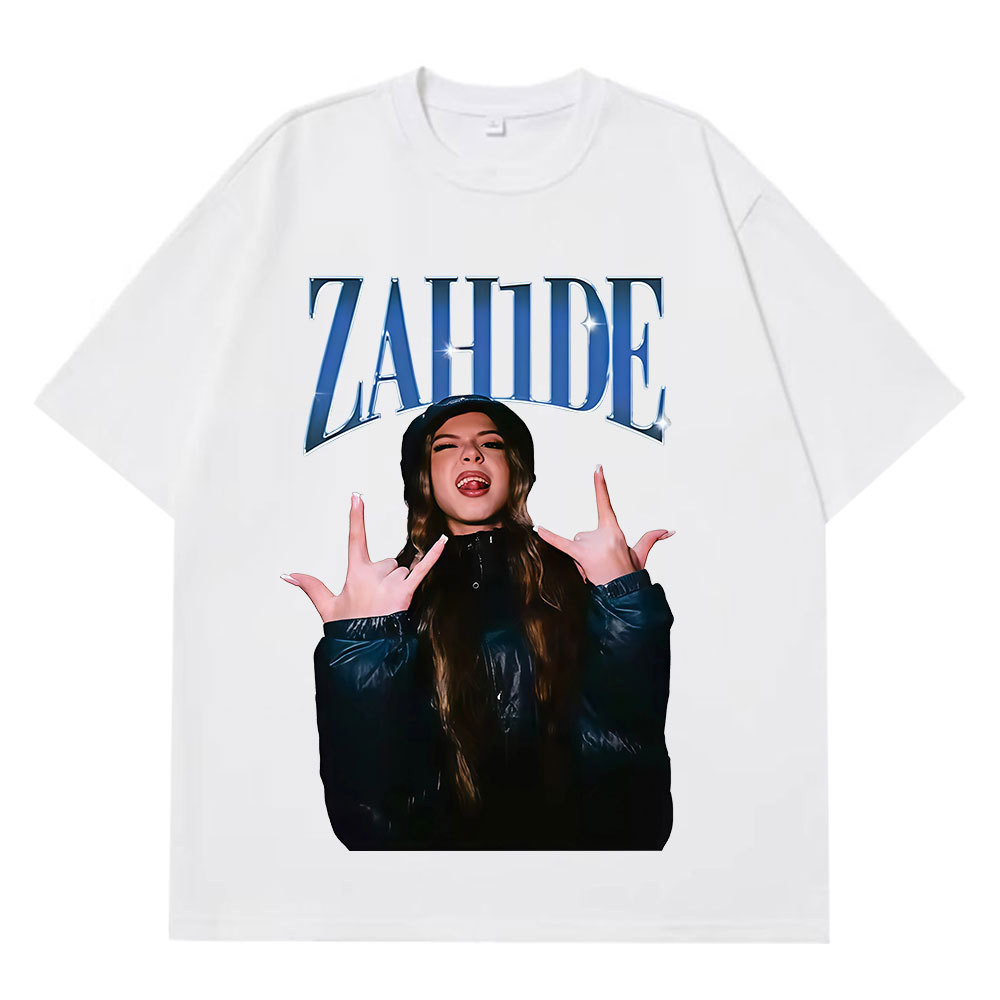 เสื้อ Zahide Merch สไตล์ Harajuku แบบวินเทจ ขนาดสั้น