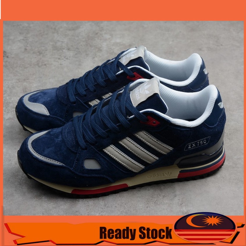 Adidas ZX 750 Navy BlueWhite 36-45 สําหรับผู้ชาย