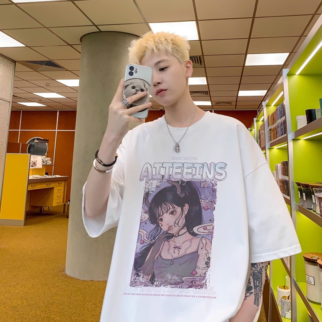 G [400 Long-staple Cotton คุณภาพสูงนับ 32 Cotton S-3XLnew23COD Pure Cotton 2025P30 Hebei สีดําสีขาว]