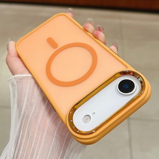 เคสโทรศัพท์แม่เหล็กหรูหราเหมาะสําหรับ IPhone 17 16 15 14 13 12 11 Pro Max 17 AIR Frosted อะคริลิค Hard Case