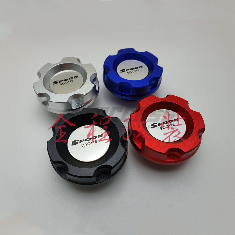 SPOON รถดัดแปลงน้ํามันหมวกเหมาะสําหรับ Honda Civic Fit GK5 Accord ทนอุณหภูมิสูง Leakproof การใช้ถังห