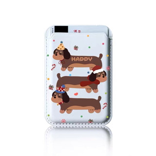 ที่ใส่การ์ดลายลูกสุนัขสีน้ําตาลสำหรับ iPhone 17 Pro/Max, 16 …