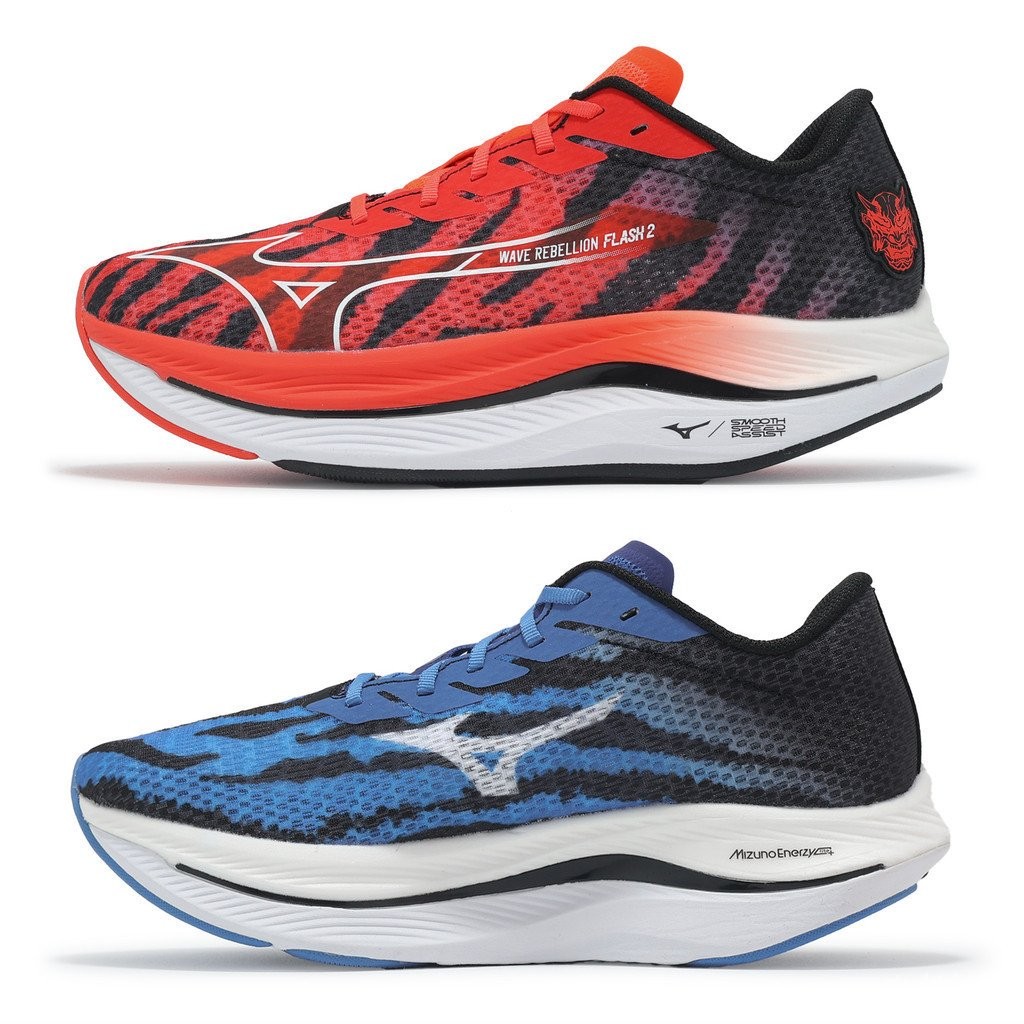 รองเท้าวิ่ง Mizuno Racing Wave Rebellion Flash 2 Mens Oni Pack ACS J1GC24170