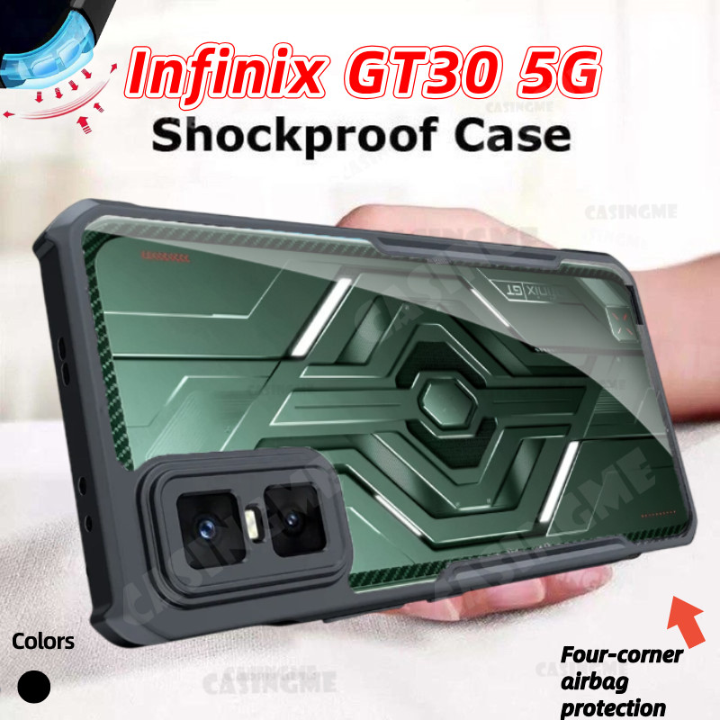 Infinix GT30 5G 2025 Transprent AirBag เคสโทรศัพท์สําหรับ infinixGT30 infinix GT30 GT 30 Pro 30Pro 4G 5G 2025 กันชนกันกระแทกปลอกล้าง Hard ฝาหลัง