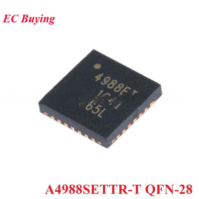 5 ชิ้น/1 ชิ้น A4988SETTR-T QFN-28 A4988SETTR A4988SE 4988ET A4988 QFN28 Micro-step มอเตอร์ 3D ชิป IC