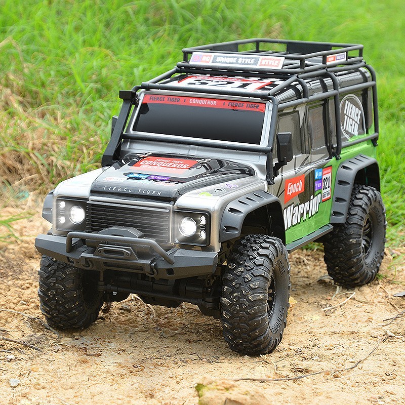 Huangbo 1: 10ZP1005-10010 Full Scale Land Rover Guard สี่ล้อไดรฟ์รถปีนเขา RC รถออฟโรดของเล่น