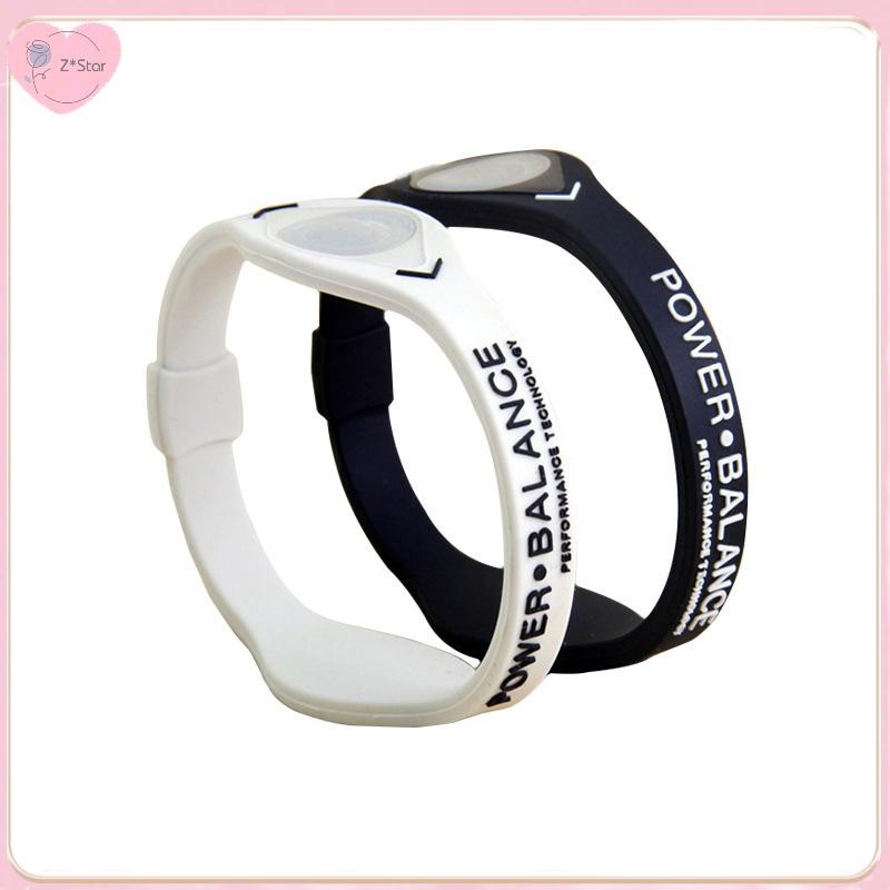 Z*Star Power Balance Energy Health Bracelet สําหรับสายรัดข้อมือกีฬา Ion Silicone Band .
