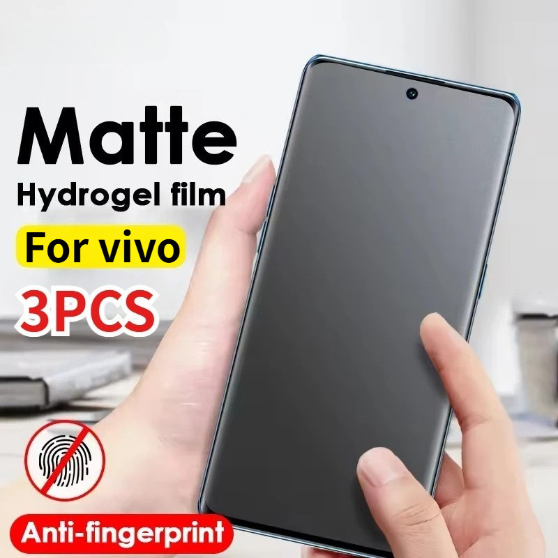 3 ชิ้น HD Clear Hydrogel Soft ฟิล์มสําหรับ vivo Y300t Y300i Y300 Y400 Pro Plus GT 5G 4G Frosted ป้อง