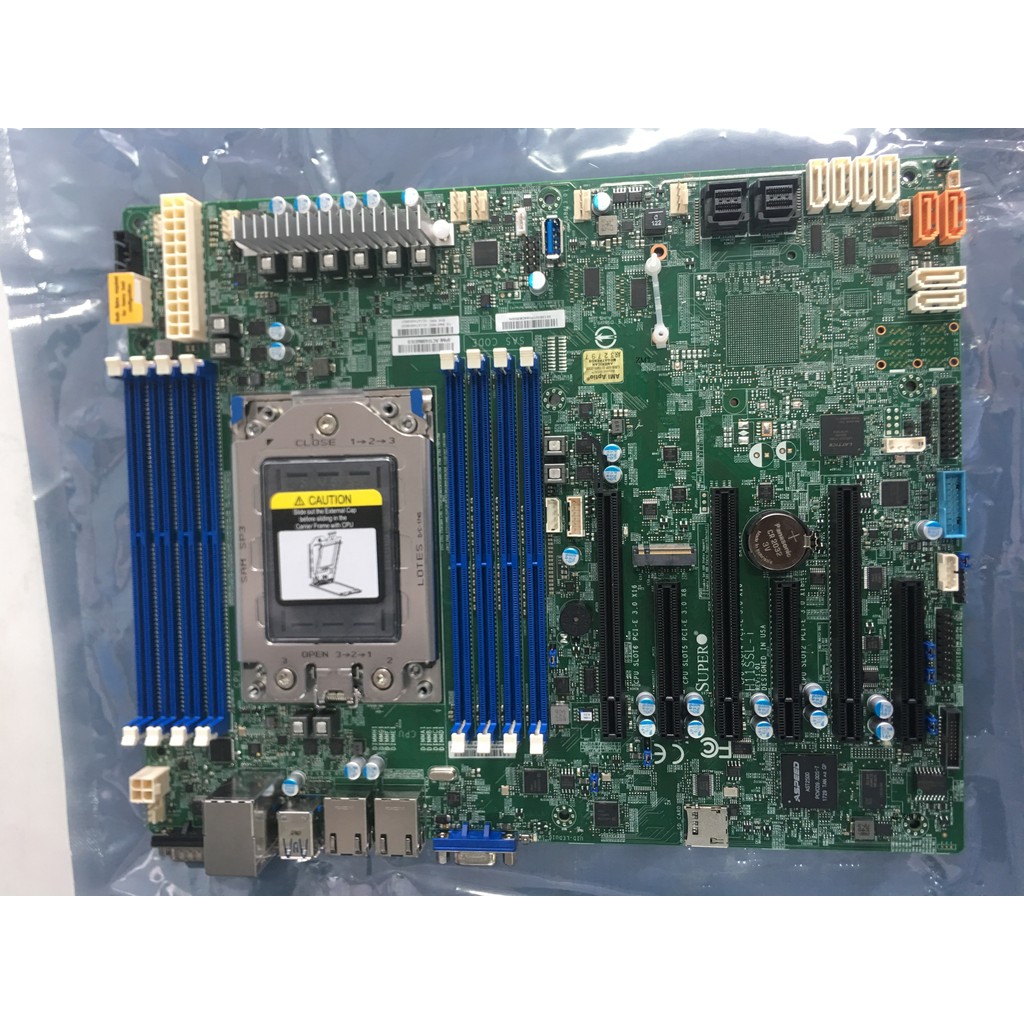 Ultra-Micro H11SSL-i H12SSL-I เมนบอร์ดถนนเดี่ยว AMD EPYC (Xiaolong) 7R32 7702 7742