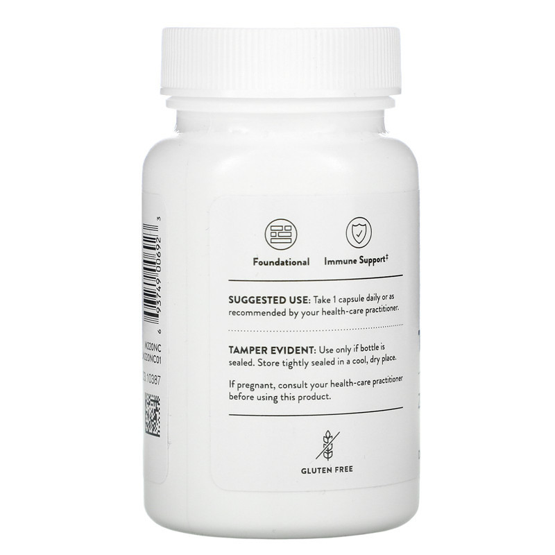 พร้อมสต็อก American Thorne Thorne Research Zinc 30mg Double-Effect Zinc Pyridoxate 60 แคปซูลมังสวิรั