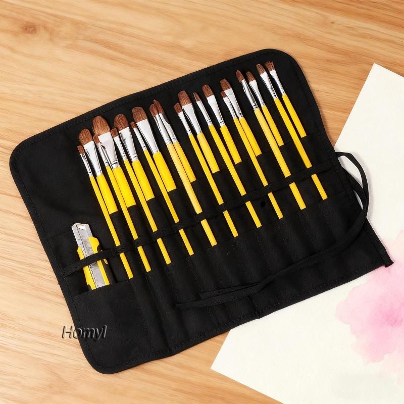 [Homyl] ที่ใส่แปรงทาสี ผ้า Oxford 22 Slot Art Supplies Storage Organizer