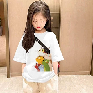 จัดส่งอย่างรวดเร็วและจัดส่งในประเทศไทยเสื้อเด็กผู้หญิงแฟชั่นน่ารักสไตล์เกาหลีรุ่นใหม่สําหรับเด็ก เสื้อยืดเด็ก