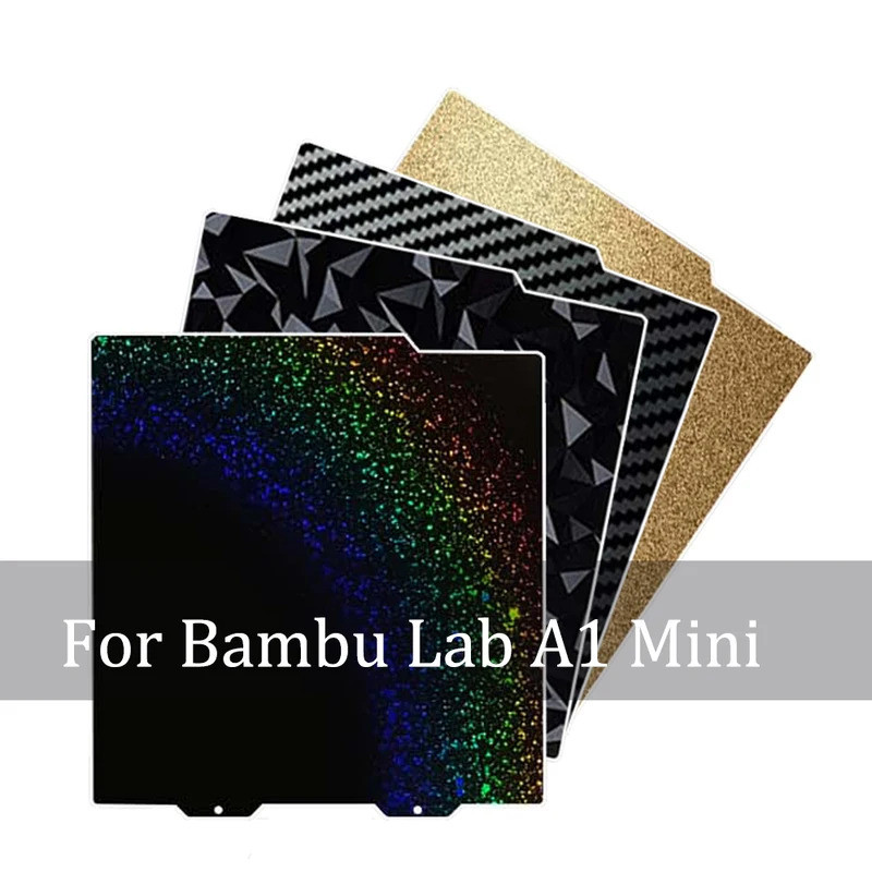 สําหรับBambu Lab A1 Mini 3Dเครื่องพิมพ์สร้างแผ่นสองด้านPEO PETแม่เหล็กPIเหล็กแผ่นสําหรับA1 Mini Bamb
