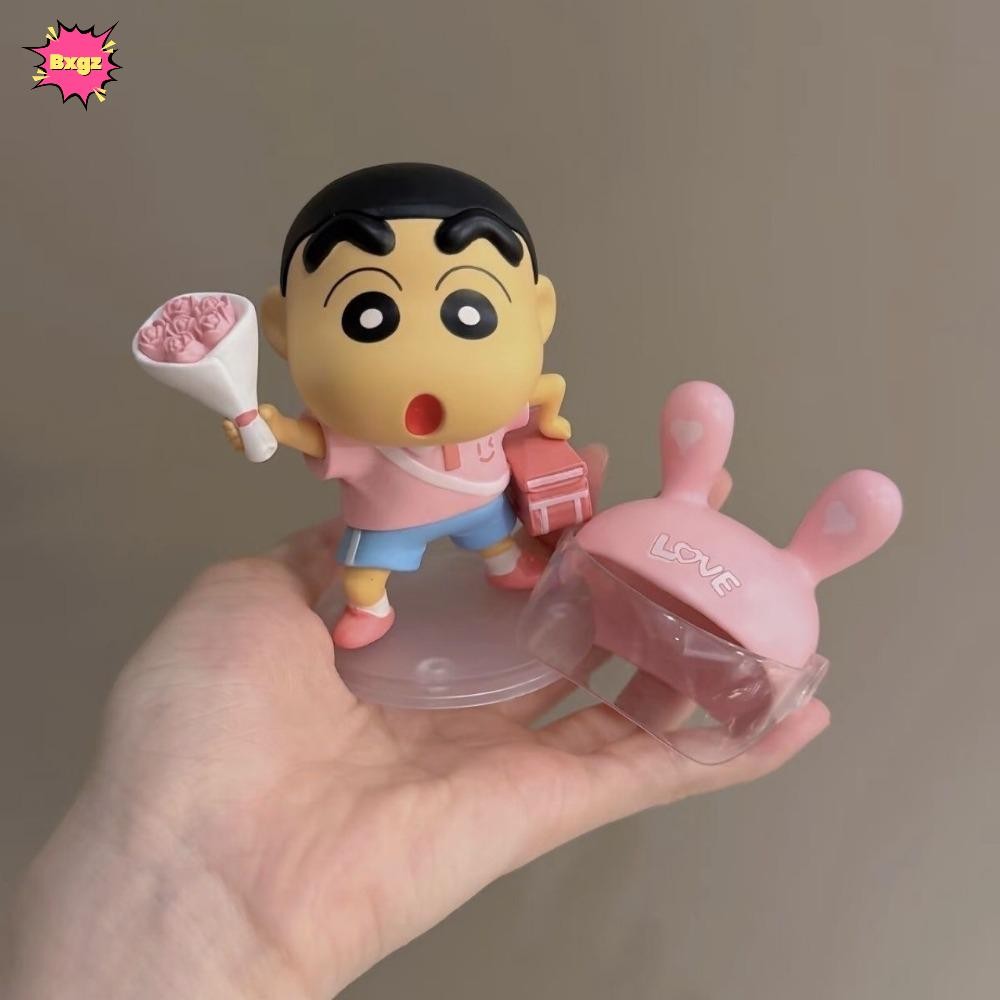 INNICE Crayon Shin-Chan เครื่องประดับ, รุ่น Q ผู้ชายส่งดอกไม้ Crayon Shin-Chan, 12 ซม.Nohara Shinnos