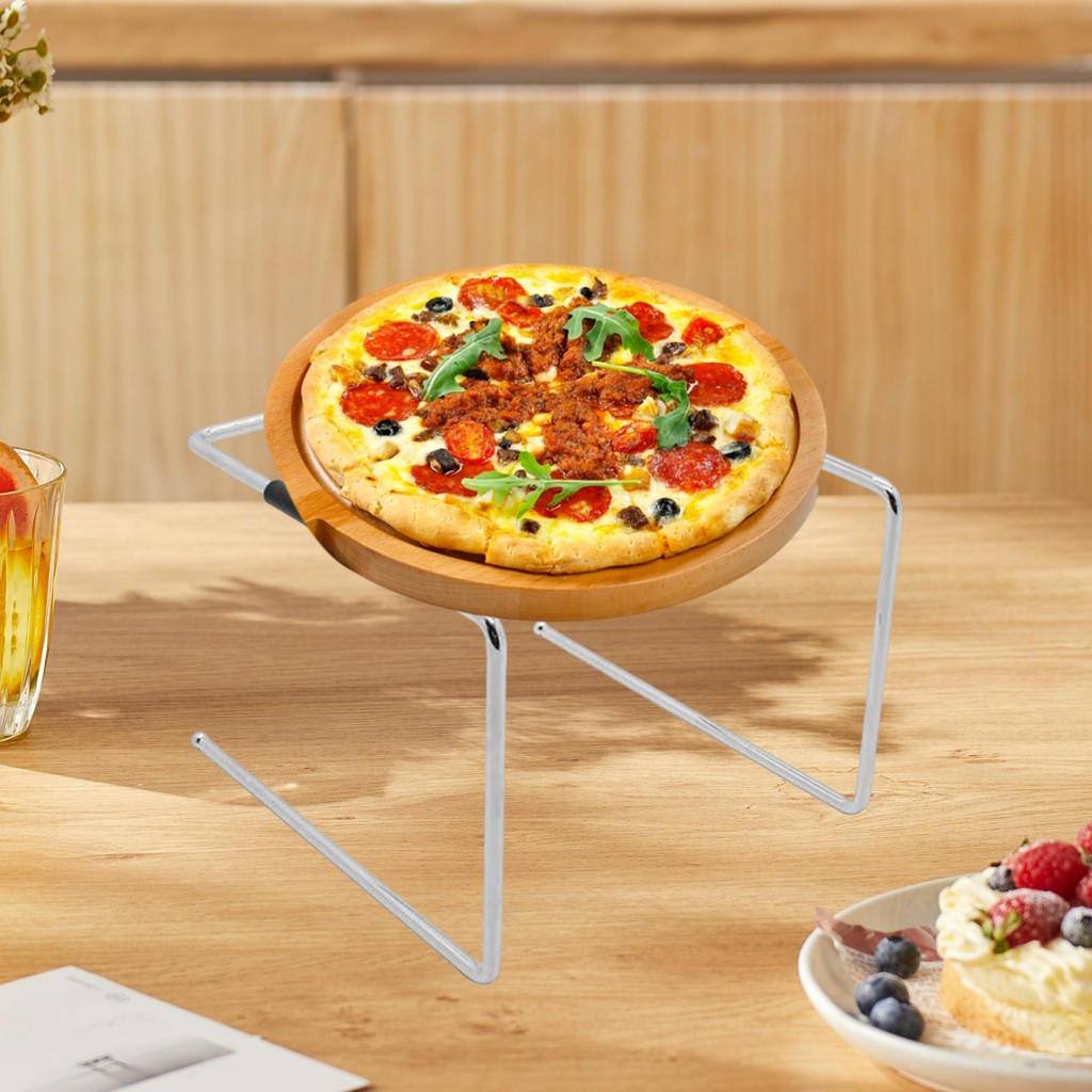 [Tachiuwa21] ขาตั้งกระทะพิซซ่าความทนทานสแตนเลสสําหรับ Pizzerias Hotel Catering