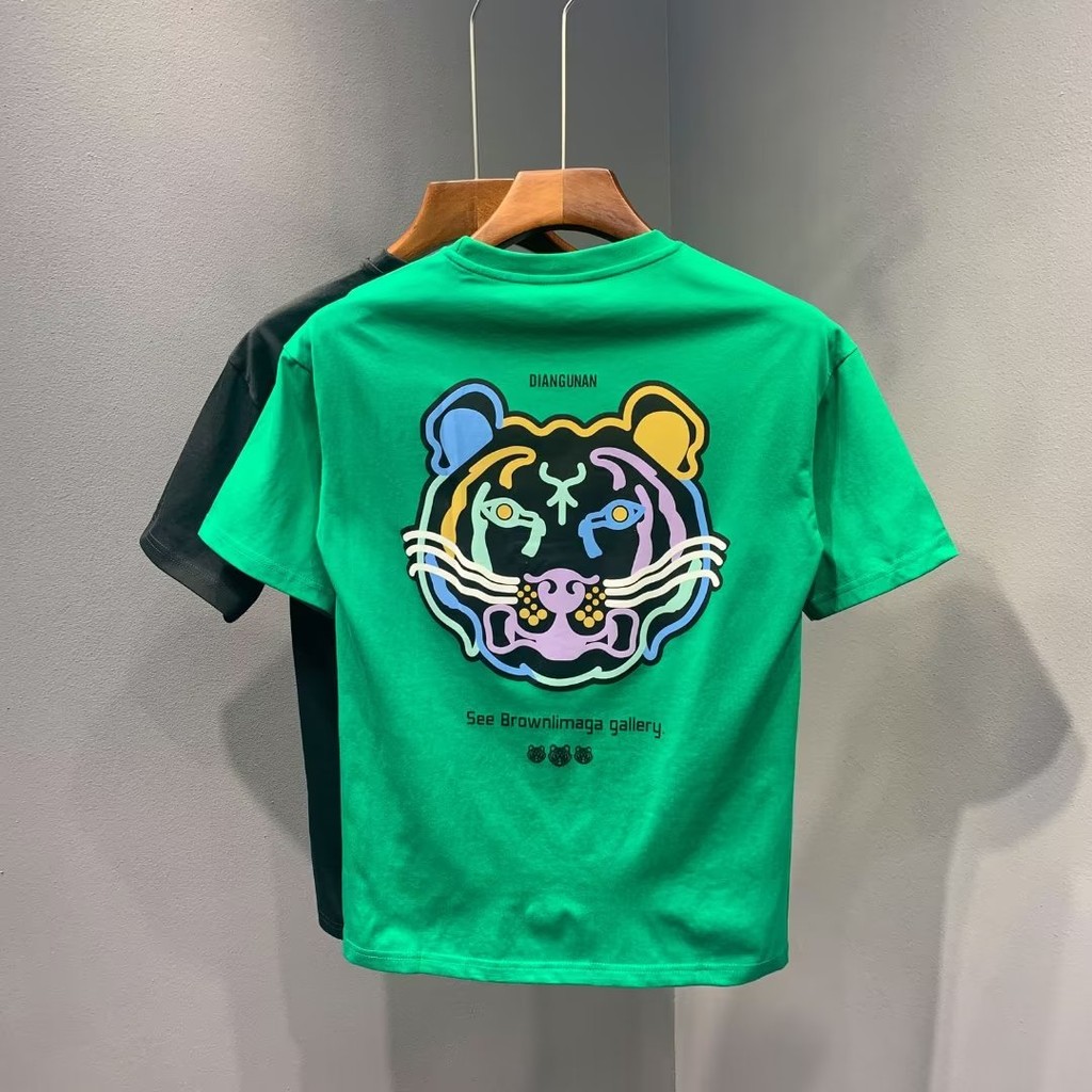 COD 2025 Literary Round Neck Men's Urban Style Spring Casual Fashion Urban Fashion Trendy Brand Japa