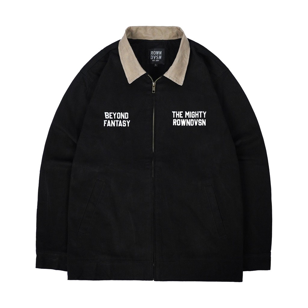 Rown Division Storage Deck Jacket - Rowndvsn Donington Black Canvas Jacket