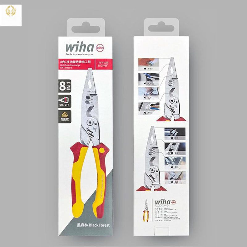 Wiha 45489 เครื่องมือปอกสายไฟอเนกประสงค์ 8-in-1
